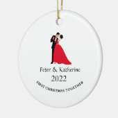 Weihnachtsgeschenk Keramik Ornament (Links)