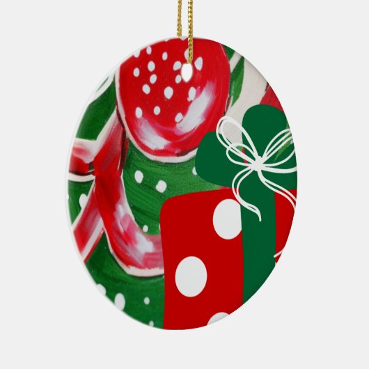 Weihnachtsgeschenk Keramik Ornament (Rechts)