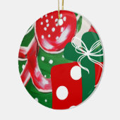 Weihnachtsgeschenk Keramik Ornament (Links)
