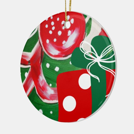 Weihnachtsgeschenk Keramik Ornament (Links)