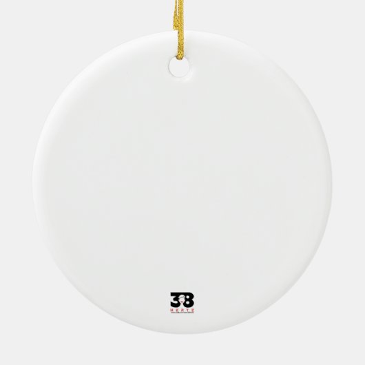 Weihnachtsgeschenk Keramik Ornament (Hinten)