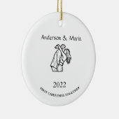 Weihnachtsgeschenk Keramik Ornament (Rechts)