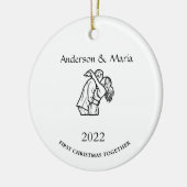 Weihnachtsgeschenk Keramik Ornament (Links)