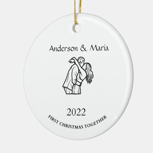 Weihnachtsgeschenk Keramik Ornament (Links)