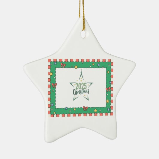 Weihnachtsgeschenk Keramik Ornament (Rechts)