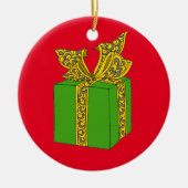Weihnachtsgeschenk Keramikornament (Vorne)
