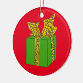 Weihnachtsgeschenk Keramikornament (Links)