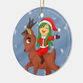 Weihnachtsgeschenk Keramikornament (Links)