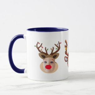 Weihnachtsgeschenk Kinder Lustige Gesichter Dunkel Tasse