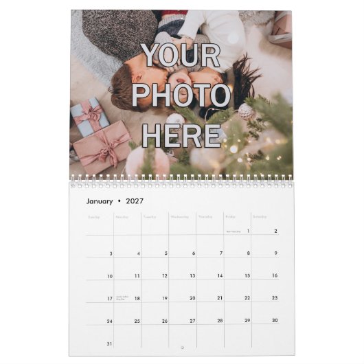 Weihnachtsgeschenk Kinder personalisiert Kalender (Jan 2027)