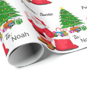 Weihnachtsgeschenk Kindername Klassisches Weihnach Geschenkpapier (Rolleneckpunkt)