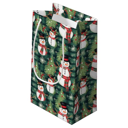 Weihnachtsgeschenk Kleine Geschenktüte (Rückseite Schrägansicht)