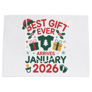 Weihnachtsgeschenk kommt Januar 2026 Paare Große Geschenktüte