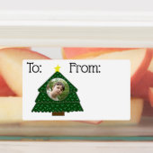 Weihnachtsgeschenk Lables Rechteckiger Aufkleber (Befestigt)