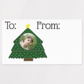 Weihnachtsgeschenk Lables Rechteckiger Aufkleber (Design 1)