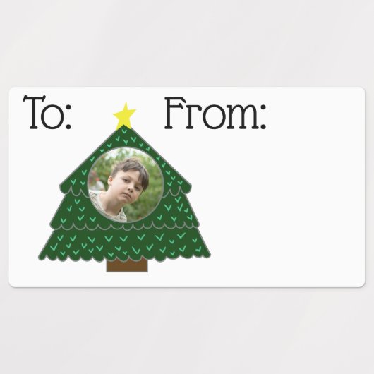 Weihnachtsgeschenk Lables Rechteckiger Aufkleber (Design 1)