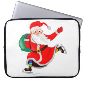 Weihnachtsgeschenk Laptop Sleeve Weihnachtsmann (Vorderseite)