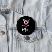 Weihnachtsgeschenk | Lass Freunde Wein nicht allei Button (Beispiel)