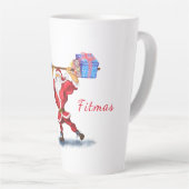 Weihnachtsgeschenk Latte Tasse Bodybuilder Weihnac (Rechte Ecke)