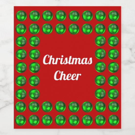 Weihnachtsgeschenk Lebensmittel und Getränke-Label Weinetikett (Einzelnes Label)