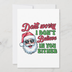 Weihnachtsgeschenk macht sich keine Sorgen Einladung