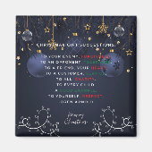 Weihnachtsgeschenk Magnet (Vorne)