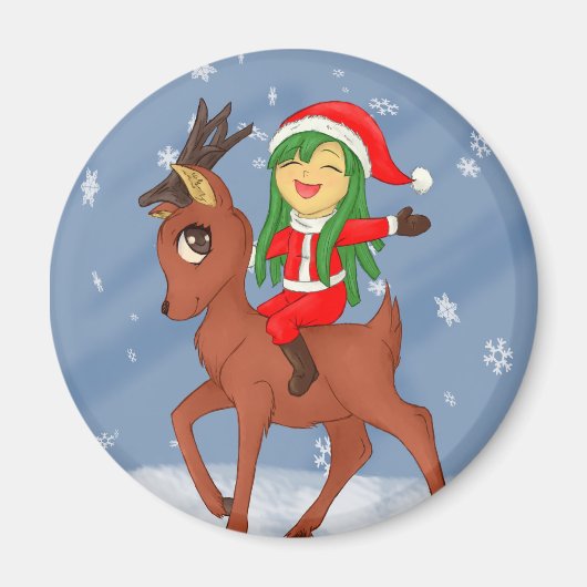 Weihnachtsgeschenk Magnet (Vorne)