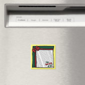 Weihnachtsgeschenk-Magnet, Platz, Fotovorlage Magnet (In Situ (Geschirrspüler))