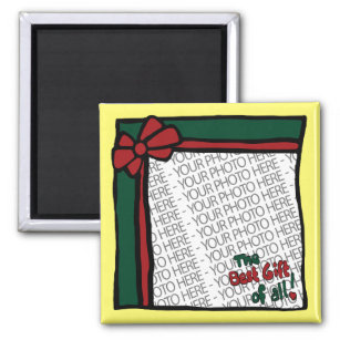 Weihnachtsgeschenk-Magnet, Platz, Fotovorlage Magnet
