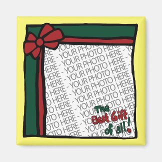 Weihnachtsgeschenk-Magnet, Platz, Fotovorlage Magnet