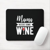 Weihnachtsgeschenk | Mama braucht etwas Wein Mousepad (Mit Mouse)