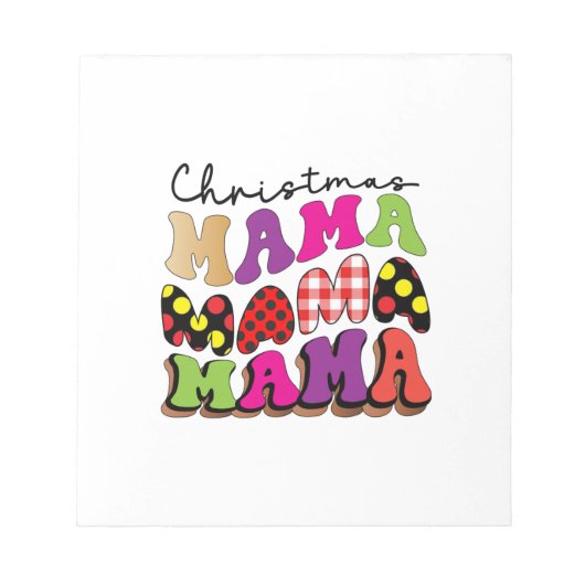 Weihnachtsgeschenk Mama Mama Notizblock (Vorderseite)