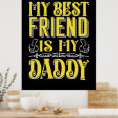 Weihnachtsgeschenk | Mein bester Freund ist mein V Poster (Küche)