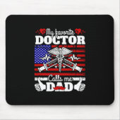 Weihnachtsgeschenk | Mein Lieblingsarzt ruft mich  Mousepad (Vorne)