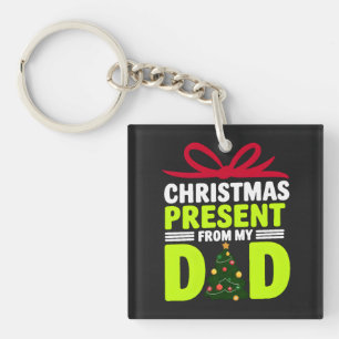 Weihnachtsgeschenk meines Vaters Digital Art Desig Schlüsselanhänger