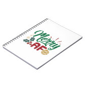 Weihnachtsgeschenk | Merry AF Cool Sassy Notizblock (Linke Seite)