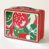 Weihnachtsgeschenk Metall Brotdose (Vorderseite)