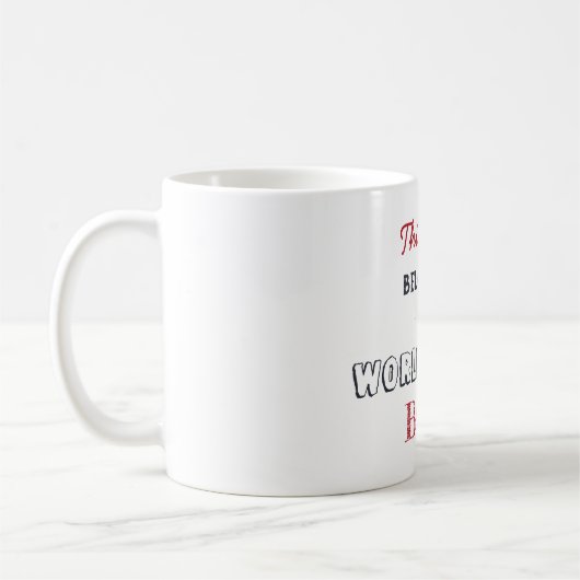 Weihnachtsgeschenk Minimalistisch Bester Boss Kaffeetasse (Links)