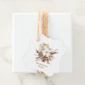 Weihnachtsgeschenk mit Cotton Bouquet Geschenkanhänger (Beispiel)