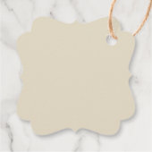 Weihnachtsgeschenk mit Cotton Bouquet Geschenkanhänger (Rückseite)