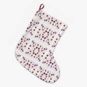 Weihnachtsgeschenk mit farbenfrohen Girlanden Großer Weihnachtsstrumpf (Vorderansicht (hängend))