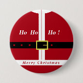 Weihnachtsgeschenk mit Funny Santa Design Button (Vorderseite)
