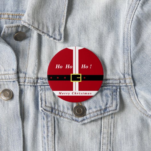 Weihnachtsgeschenk mit Funny Santa Design Button (Beispiel)