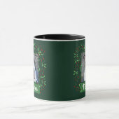 Weihnachtsgeschenk mit Haustierfoto Tasse (Zentrum)