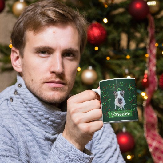 Weihnachtsgeschenk mit Haustierfoto Tasse