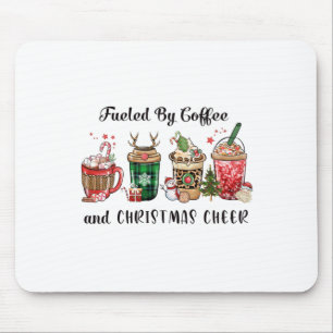 Weihnachtsgeschenk mit Kaffee und Weihnachtsjubeln Mousepad