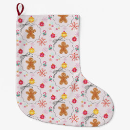 Weihnachtsgeschenk mit Lebkuchen Großer Weihnachtsstrumpf
