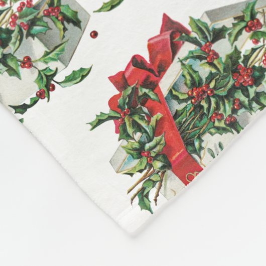 Weihnachtsgeschenk Mit Monogramm Fleecedecke (Ecke)