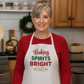 Weihnachtsgeschenk mit Namen 'Baking Spirits Brigh Schürze