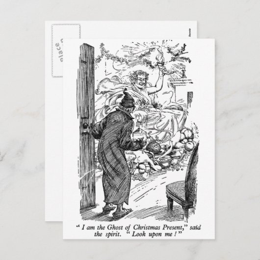 Weihnachtsgeschenk (mit Text) Feiertagspostkarte (Vorne/Hinten)